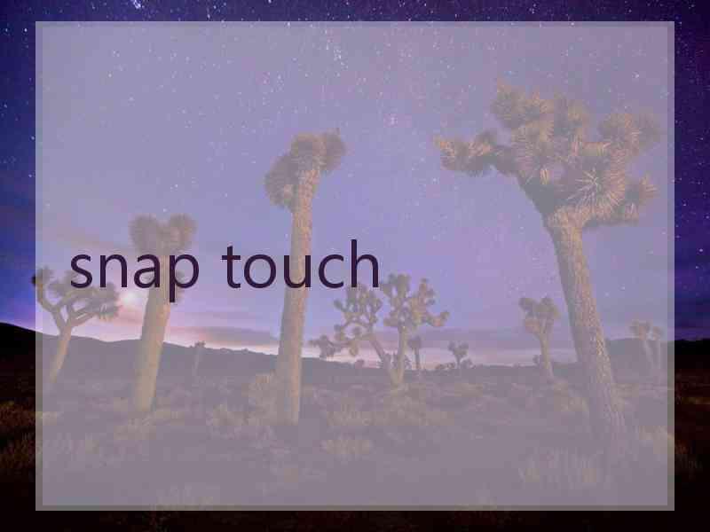 snap touch